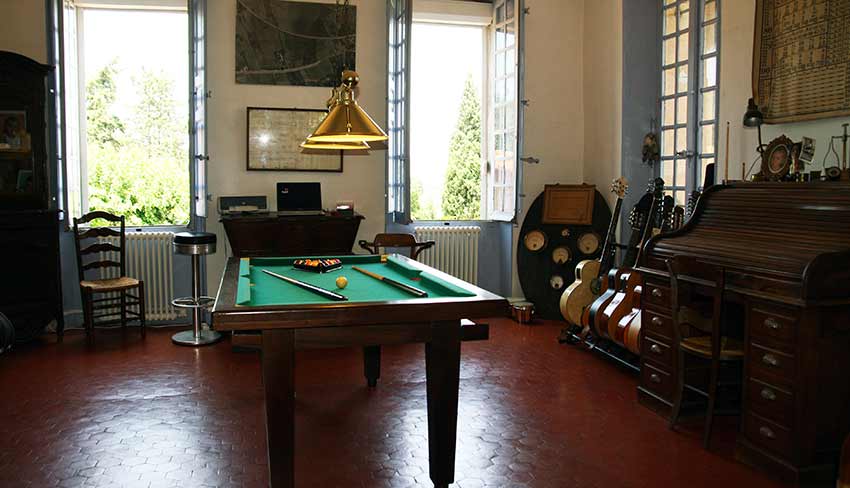 billard en chambre d'hote dans le var en provence