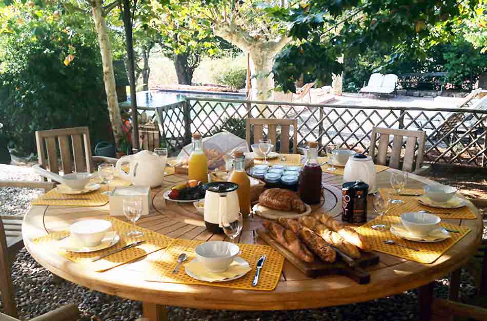 petit déjeuner bio chambre d'hotes